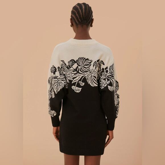 Farm Rio Surreal Garden Knit Sweaterdress M - Picture 5 of 6